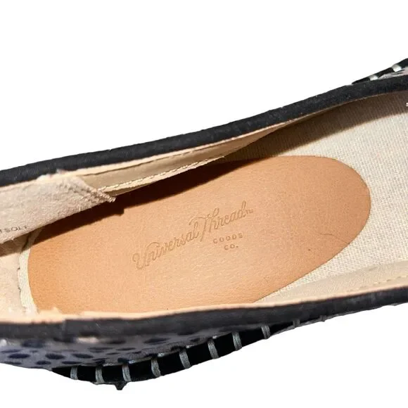 Espadrille Loafers Dotted Leopard Slip On Shoes - Picture 5 of 7